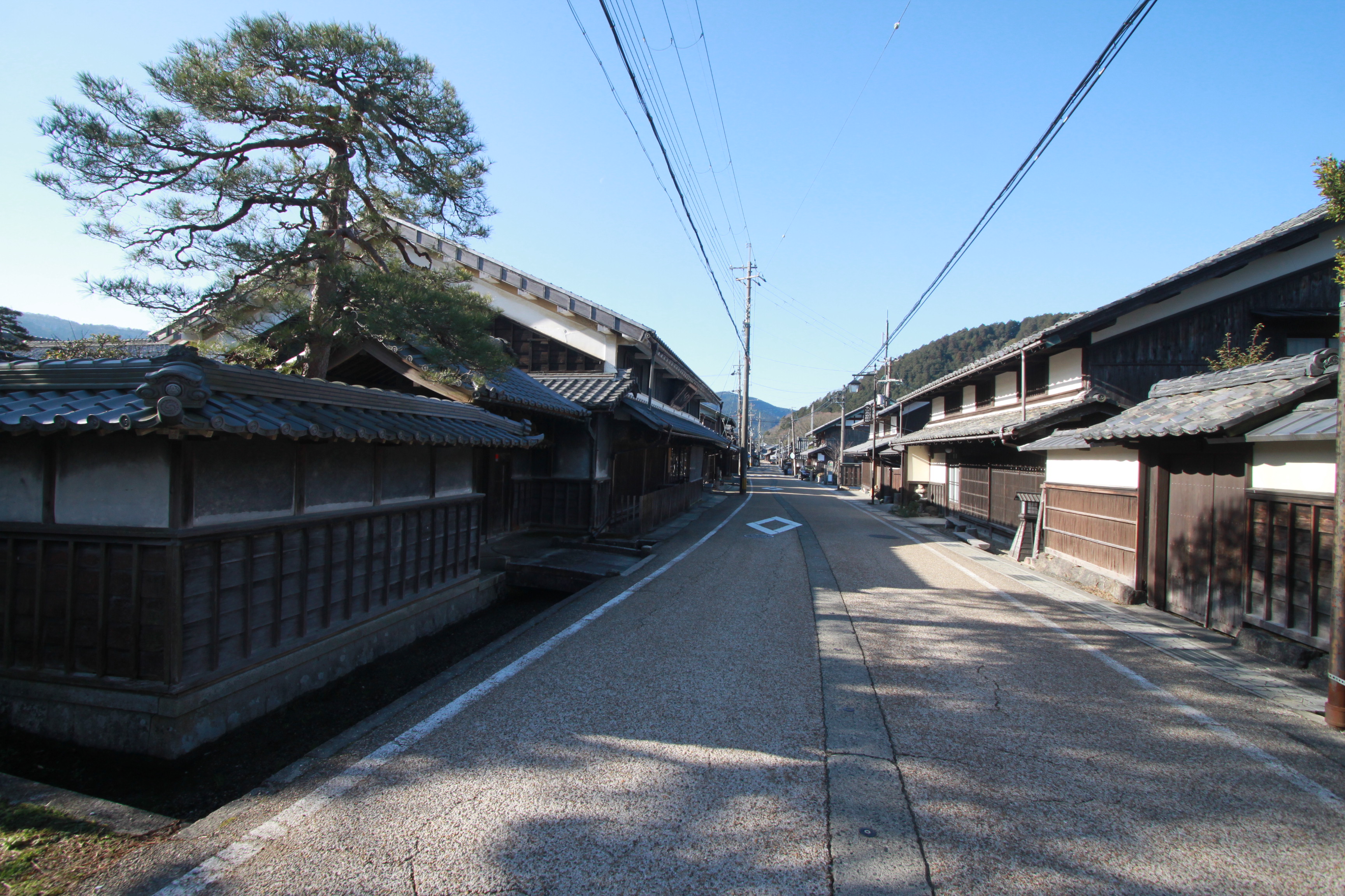 柏原宿の風景